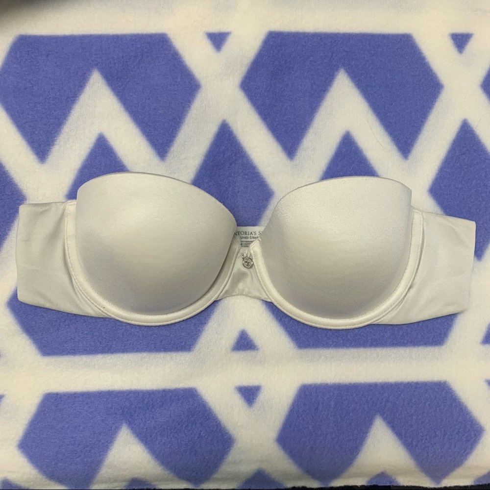 Victoria Secret Strapless Bra 34B white